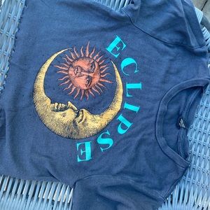 Urban Outfitters Crop Top Moon And Sun Style Hippy Vintage